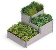 Upyard Stepped Bed - modernes Hochbeet aus Palettenrahmen - modulares, mehrstufiges