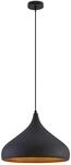 Arcchio Pendelleuchte Lunus (Modern) in Schwarz aus Metall (1 flammig, E27) -