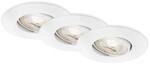 BRILONER - 3er Set LED Einbaustrahler 230V, LED Strahler Badezimmer IP65,