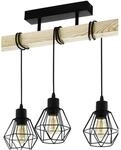 EGLO Deckenlampe Townshend 5, 3 flammige Vintage Deckenleuchte im Industrial Design,