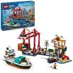 LEGO City Hafen mit Frachtschiff, Bauspielzeug f&uuml;r Jungen und M&auml;dchen ab 8...