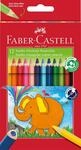FABER-CASTELL - Buntstifte Set Jumbo Dreikant 12-teilig