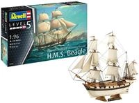 Revell Modellbau, H.M.S. Beagle, Bausatz, Ma&szlig;stab 1:96, 178 Teile, Bastelset ab 13