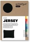 schlafgut Easy Mako-Jersey Kissenbezug 70x90 cm Off-Black (Schwarz) &ndash; 100%
