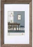 walther design Bilderrahmen nussbaum 30 x 45 cm mit Passepartout, Fiorito Holzrahmen