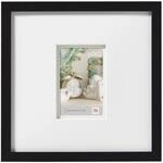 walther design Bilderrahmen schwarz 30 x 30 cm mit Doppel-Passepartout Stockholm