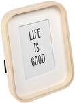 walther design Bilderrahmen natur 10 x 15 cm Holzrahmen mit Holzpassepartout, Urban