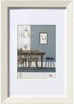 walther design Bilderrahmen weiss 30 x 45 cm mit Passepartout, Fiorito Holzrahmen