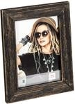 walther design Bilderrahmen schwarz 15 x 20 cm Holzrahmen mit grober