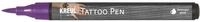 KREUL 62108 - Tattoo Pen violett, Strichst&auml;rke 0,5 - 3 mm, Kosmetiktinte auf