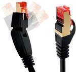 BIGtec Premium 7,5m 180&deg; gewinkelt Patchkabel LAN Kabel Netzwerkkabel Ethernet