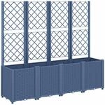 vidaXL Pflanzk&uuml;bel mit Rankgitter, Blumenk&uuml;bel mit modularem Design...
