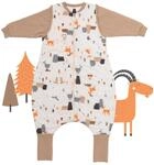 schlummersack Baby Kinder Schlafsack Ganzjahr | mit F&uuml;&szlig;en, umklappbaren B&uuml;ndchen