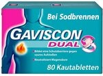 GAVISCON Dual Kautabletten mit Zweifachwirkung gegen Sodbrennen 80 stk