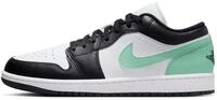 Nike Herren Air Jordan 1 Low Sneaker, Wei&szlig;, Schwarz, Gr&uuml;n, leuchtend, 44.5 EU