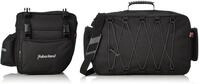 Haberland Fahrradtasche Packtaschenset 2-Teilig Doppeltasche und Topcase, Schwarz, 32