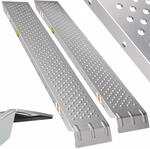 MONZANA&reg; 2X Auffahrrampe 400 kg Tragf&auml;higkeit galvanisierter Stahl 160x22,5x4,5cm