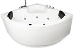 Basera&reg; BASIC Indoor Eck-Whirlpool Badewanne Maui 130 x 130 cm mit 13 Massaged&uuml;sen,