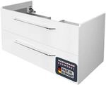 FACKELMANN Waschtisch-Unterschrank Milano/Badschrank mit Soft-Close-System/Ma&szlig;e (B x