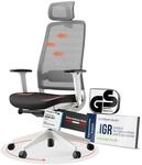 Yaasa Chair Expert B&uuml;rostuhl Ergonomisch mit Kopfst&uuml;tze Wei&szlig; &ndash;...