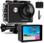 Apexcam M90Pro Action Cam 4K 20MP Self Halterung Sportkamera WiFi Unterwasserkamera