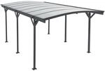 Juskys Carport mit Bogendach 5x3 m - &Uuml;berdachung aus Aluminium mit Doppelstegplatten