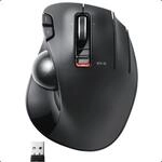 ELECOM EX-G Trackball-Maus, 2,4 GHz USB Wireless, Ergonomisches Design,