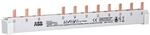 ABB PS3/12FI Phasenschiene 3-phasig, 12Pins, 12TE, 10mm&sup2;, 1xF204+ 8xS201, inkl.Endk.