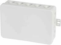 f-tronic Feuchtraum-Abzweigkasten E128, IP54, 134 x 89 x 40mm, grau, Inhalt: 1 St&uuml;ck