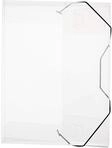 VELOFLEX 4443290 - Sammelbox Crystal, DIN A4, transparente PP-Folie, mit...