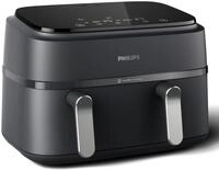 AirFryer PHILIPS NA351/00 Edelstahl 9,0 l Doppelsch&uuml;ssel 38,25 x 44,39 x 31,42 cm