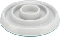 TRIXIE Slow Feeding Kunststoffnapf - grau 0,45 l/&oslash; 23 cm