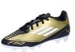 Adidas Unisex F50 Club Messi Football Boots Flexible Ground, Gold/Footwear
