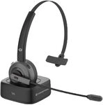 Conceptronic POLONA03BD Headset Wireless Bluetooth mit Ladestation kabellose