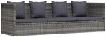 vidaXL Garten-Sofabett mit Kissen Gartensofa Gartenm&ouml;bel Gartenliege Loungebett Sofa