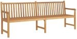 vidaXL Teak Massiv Gartenbank Sitzbank Parkbank Holzbank Massivholzbank Bank
