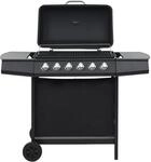 vidaXL Gasgrill 6 Brennern Stahl Grillwagen Grill Gartengrill Standgrill BBQ