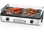 KLAMER Elektrogrill, antihaftbeschichtete und abnehmbare Duo-Platten, separate