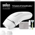 Braun IPL Ger&auml;te Haarentfernung Silk&middot;expert Pro 3, PL3136, Wei&szlig;/Silber -
