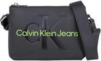 Calvin Klein Damen Umh&auml;ngetasche Klein, Schwarz (Black/Dark Juniper),