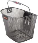 KLICKfix Farradtasche Uni Korb, Feinma. Anthrazit Lenkerkorb, 25 x 36 x 26 cm