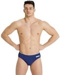 Arena Herren Men's Team Swim Briefs Solid Badehosen Slip, Navy-White, 4 EU