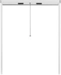APANA Fliegengitter Rollo Fenster 130x160 cm Wei&szlig; &ndash; Insektenschutzrollo Flexibel