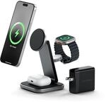 SATECHI 3-in-1 Kabelloses Ladeger&auml;t f&uuml;r Apple, MagSafe, Qi2-zertifiziert, 15W