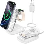 Mag Safe Ladestation, Apple Watch und iPhone, Mag Safe ladeger&auml;t, 3 in 1 Faltbar