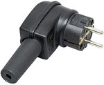 Kopp 178216054 Schutzkontakt-Vollgummi-Winkelstecker mit Knickschutzt&uuml;lle