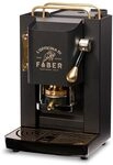 Faber PRO Total Deluxe Kaffeemaschine aus Messing, 44 mm Ese Papier (Schwarz)