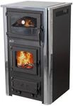 Kaminofen mit Backfach und Herdplatte mit Glaskeramik ABC Concept 2 Air Mini