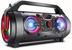 Audiocore AC875 Tragbarer Bluetooth-Lautsprecher Boombox 30W (20W+5Wx2) Bazooka