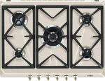 SMEG Gaskochfeld COLONIALE - SRV876AVOGH2, Hellbraun